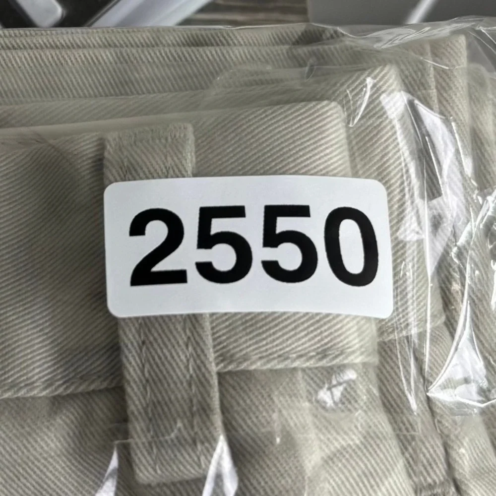 L.L. Bean Chino Pants Mens 36x35 Beige‎ Classic Fit Cotton Flat Front Double L